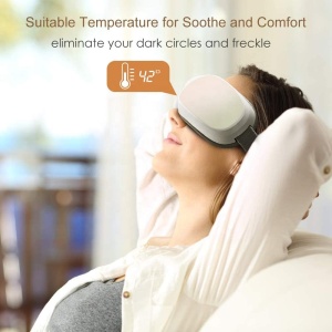 Battery Operated Air Pressure Heated Vibration Electric Health Care Eye Massager With Music