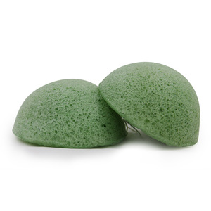 Bebevisa 100% Pure half-ball dry or wet konjac sponge wholesale