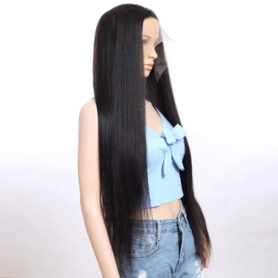 Best Selling Wholesale Antimi Cheap Brazilian Human Hair 13X4 Natural Straight Transparent HD Lace Front Wigs for Black Woman