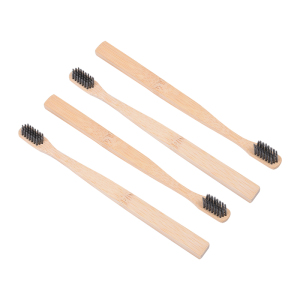 Biodegradable family travel Soft Bristles pack  bamboo charcoal toothbrush  pack of 2