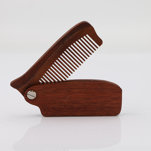 Customized folding beard comb wholesale wood comb