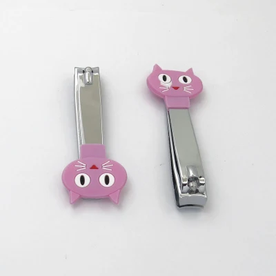 Eco-Friendly Rubble Nail Tools Handle Nail Clipper with Cartoon Handle Nail Cutter