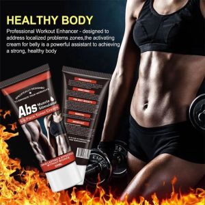 Fat Burning Cream Abdominal Muscle Cream Fat Burner Cellulite Creams Tighten Muscles Slimming Enhancer Workout Coconut Body