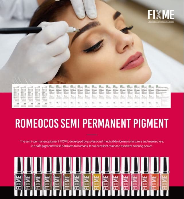 FIXME Semi-permanent pigment (microblading, tatto, henna, eyebrows, micropigmentation, microshading)