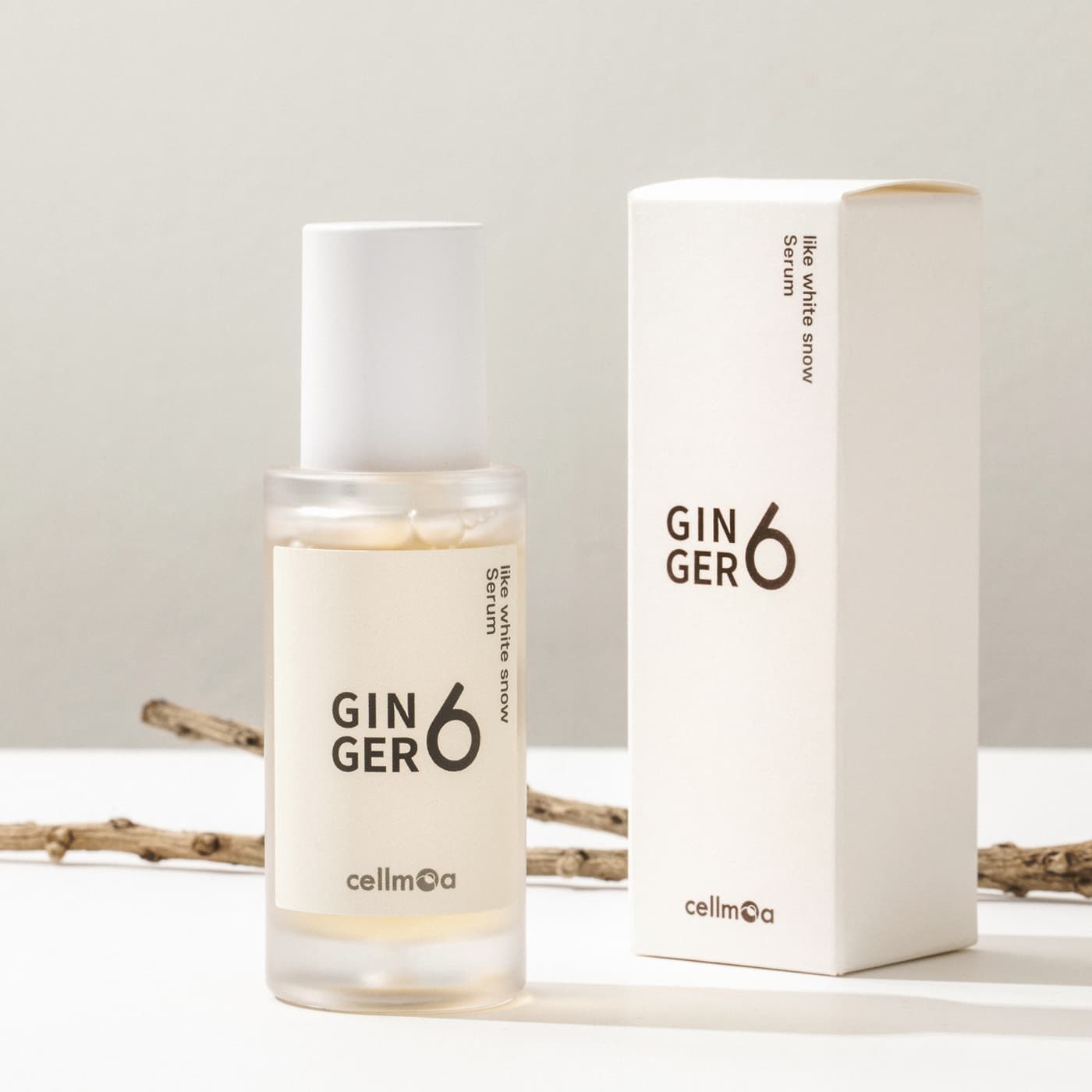 GINGER6 like white snow serum, BRAND K, Vegan, ginger cosmetic,010-7557-1345