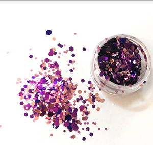 glitter flakes/powder for body and face decoration