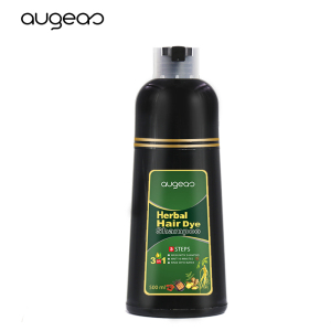 Guangzhou Meidu factory Thailand 500ml wholesale manufacturer ammonia free coloring natural black hair color shampoo hair dye