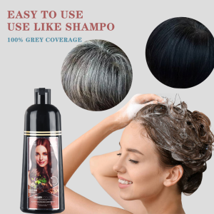 hair dye black hair shampoo OEM Private Label Manufacturer Brand Herbal Best Natural Permanent Black Hair color  Dye Shampoo