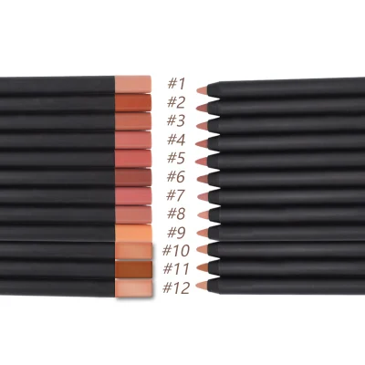 High Quality 9 Colors Soft Touched Waterproof Long Lasting Lipliner Pencil
