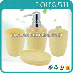 Hot Sale Plastic Travel Bath Set bath accessories stainless steel set