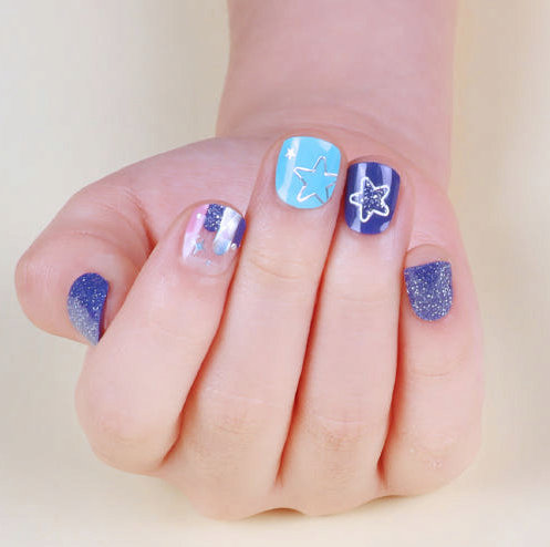 Kids nail sticker kids toy princess gel nail