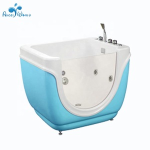 Kids spa supplies wholesale acrylic baby swim bath tub with bubble