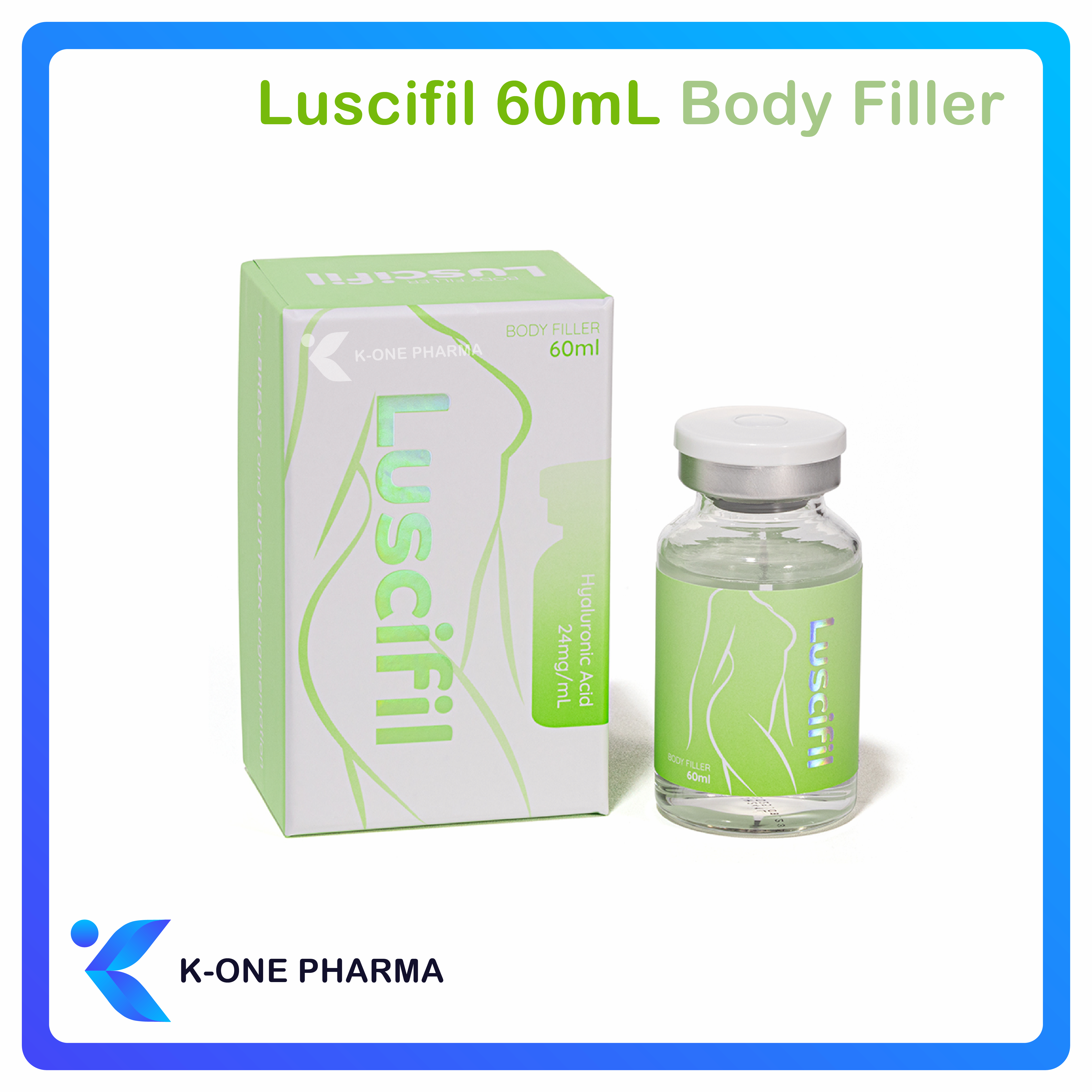 Luscifil 60mL Body Filler Breast &amp; Buttock Augmentation Hydrating Smooth Skin Fat Reduction Contour
