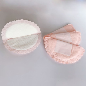 MB05-01 biodegradable 4 season disposable bamboo nursing breast cooling gel pad pink breast leaking pad