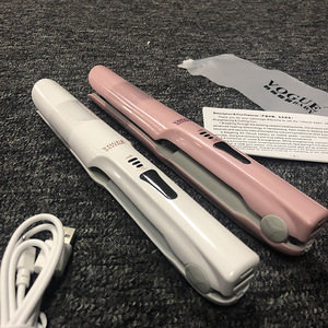 Mini Rechargeable wireless flat iron ceramic travel USB portable hair straightener