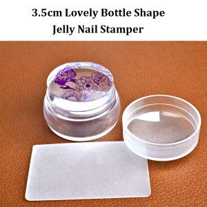 Misscheering New Lovely Design Matte Nail Art Stamper Scraper with  Silicone Jelly 3.5cm Nail Stamp Stamping Tools