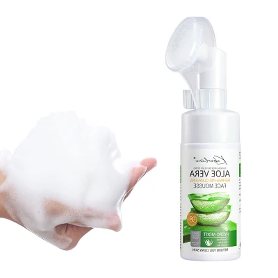 Moisturizing Tender and Refreshing Aloe Vera Face Wash 120ml Aloe Vera with Brush Head Face Wash