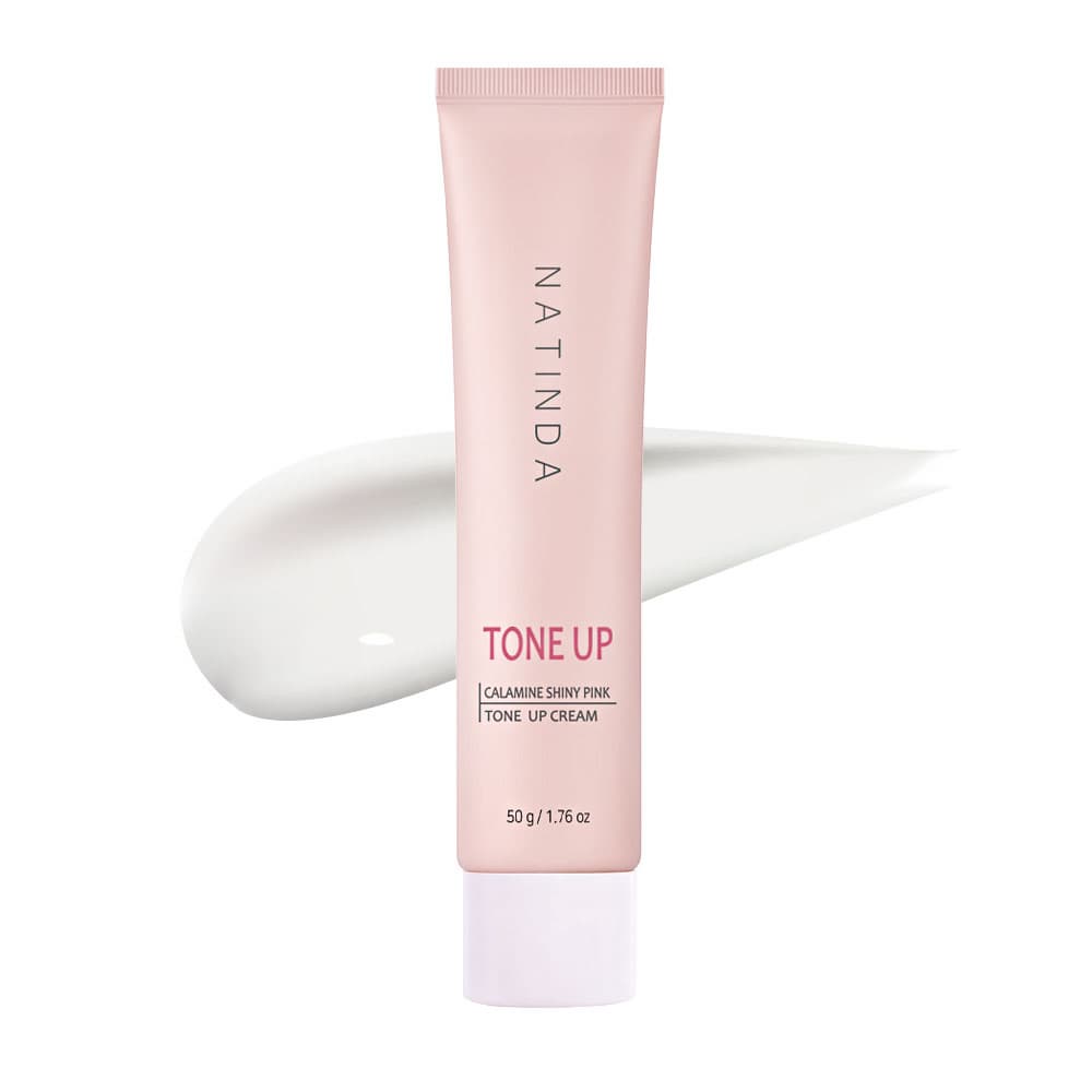 NATINDA Calamine Shiny Pink Tone-Up Cream 50g