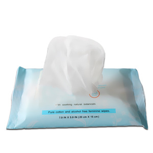 Natural cotton individually wrapped personal hygiene wet baby wipes