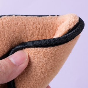 New Design 6pcs Per bag Square Shape Short Microfiber Makeup Remover Pads With Laundry Bag