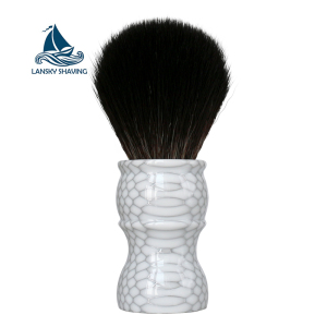 New type color resin handle honeycomb traditional shaving brush synthetic badger black