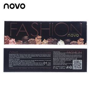 NOVO eye shadow 10 Colorcs glitter palette cosmetics makeup products private label eyeshadow palette