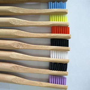 Oral Care Bamboo products Soft Biodegradable Bamboo Fibre Wooden toothbrush