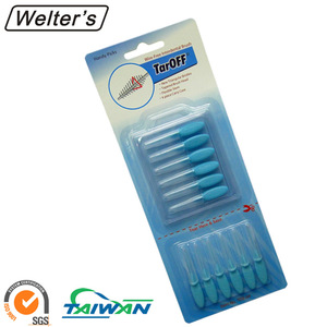 oral hygiene flexible interdental brush with cap