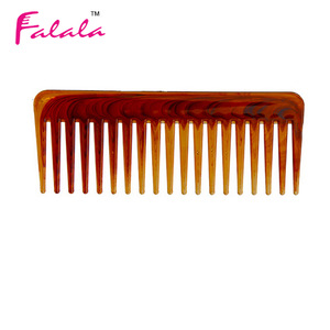 Plastic Wide Tooth Flat Top Hair Comb