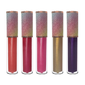 Private label low moq Cheap natural moisturizer matte lip stick vegan make-up lip waterproof diamond glitter lipsticks