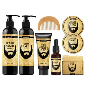 Private label mens barber after shave balm set