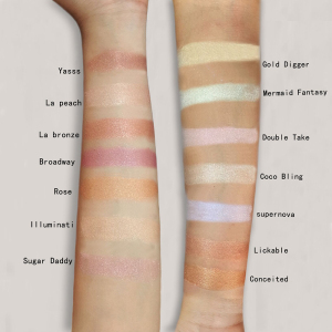 Professional Highlighter Makeup Powder 19 colors Diamond Glow Bronzer Shimmer Pearl Loose Highlighter Powder Illuminating