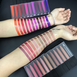 Professional liquid matte lipgloss vendors square matte lipgloss tubes wholesale matte liquid lipstick