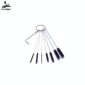Professional Wholesale OEM 316 Stainless steel Nylon Meanique Sterilized Tattoo tip 7+1 set Hex Key Cleaning brush