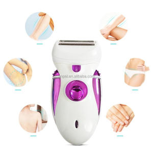 Rechargeable 4 in 1 Lady Epilator with Epilator Shaver and Pedicure Function
