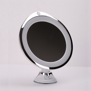 Round Bath mirrors Modern Smart Silver Frame Bathroom Vanity Led Mirror Anti-Fog Mirror