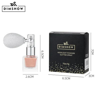 Shimmering Powder Glitter Powder Spray Pump Air Bulb Spray Atomizer Bottle for Fragrance Powder Spray Use