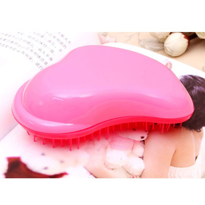 Small portable plastic detangling hair brush/detangler hair comb