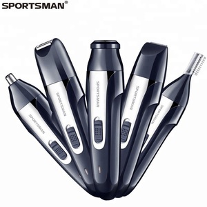 SPORTSMAN 420 Rechargeable Washable Nose Trimmer Grooming Kit With Stand 5in1