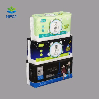 Super Long Night Use Sanitary Napkins with No Fluorescence Surface Layer