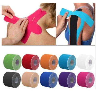 Synthetic Plain /Precut Kinesiology Tape, Regular Plain Size 5cmx5m an Precut I-Strip /Y-Strip 5cmx25cm, 20 Strips Per Roll or as Customized Size