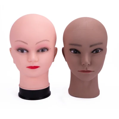 Top Quality Bald Female Mannequin Head Wig Making Head Hat Display Cosmetology Manikin Head for Makeup Practice