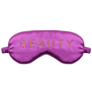 Travel Custom Silk Sleep Eye  Mask With Embroidery