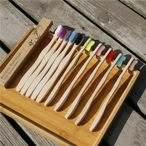 Wholesale bpa free custom eco friendly organic bamboo toothbrush charcoal case private label holder bamboo toothbrush with logo