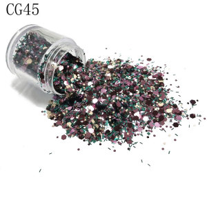 Wholesale Cosmetic Decoration Eyeshadow Glitter, Powder 1/128 Solvent Resistant Color Pigment Glitter Powder/