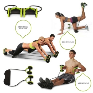 Wholesale Hot Selling Fitness Wheel Roller Home Gym Equipment AB Wheel Roller With Rope