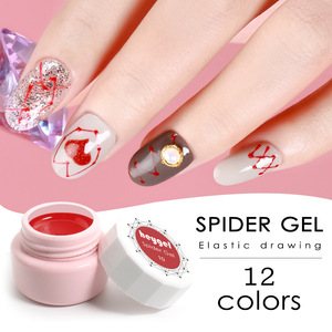 wholesale price 12 color spider gel for nail art nail painting soak off uv gel nail polish