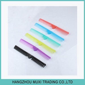 Wholesale retail cheap folding pocket comb switch plastic comb from factory