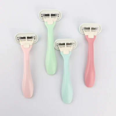 Women System Razor New Gift Packing Replace Cartridge Shaving Razor Plastic Handle Lady Razor on Hot Sale