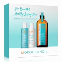 Moroccanoil Treatment Light 100ml with Free Extra Volume Shampoo & Conditioner 70ml